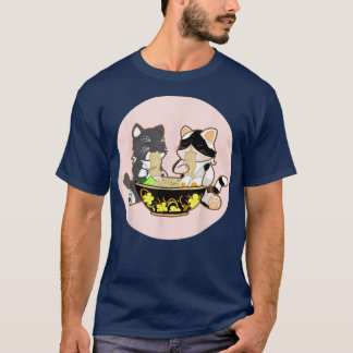 Camiseta Gatos Ramen Anime Kawaii Regalo japonés Kitty Kitt