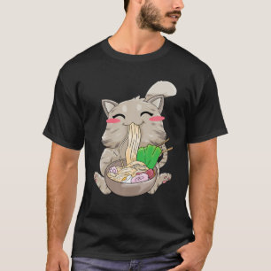 Camiseta Gatos Ramen Kawaii Neko
