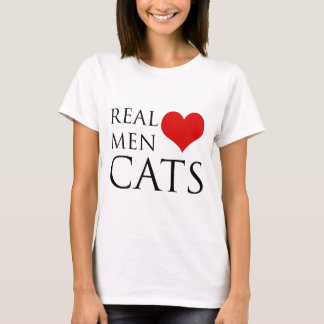 Camiseta Gatos reales del amor de los hombres