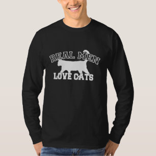 Camiseta Gatos reales del amor de los hombres