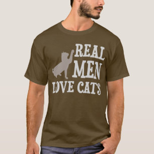 Camiseta Gatos reales del amor de los hombres