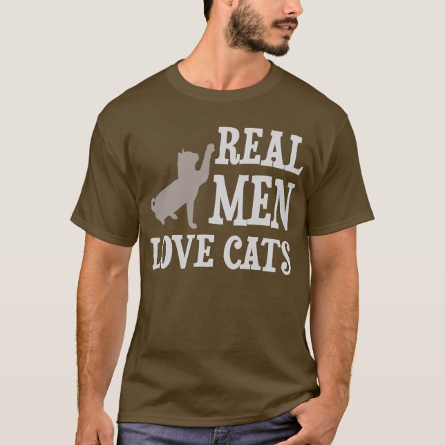 Camiseta Gatos reales del amor de los hombres (Anverso)