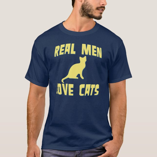 Camiseta Gatos reales del amor de los hombres (Anverso)