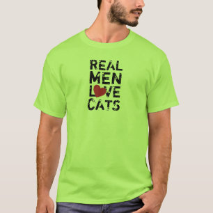Camiseta Gatos reales del amor de los hombres