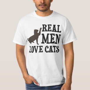 Camiseta Gatos reales del amor de los hombres