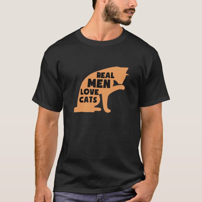 Camiseta Gatos reales del amor de los hombres (Anverso)