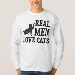 Camiseta Gatos reales del amor de los hombres