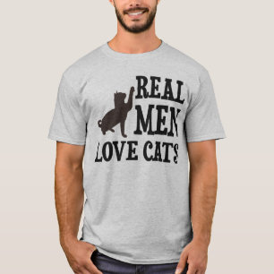 Camiseta Gatos reales del amor de los hombres