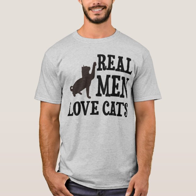 Camiseta Gatos reales del amor de los hombres (Anverso)