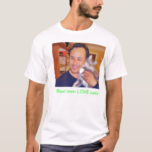 Camiseta ¡Gatos reales del amor de los hombres!