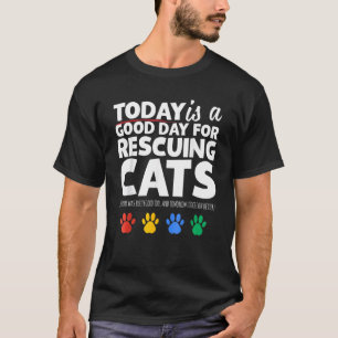 Camiseta Gatos Rescatados Geniales Adoptar Gato Adoptar Per