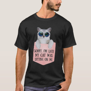 Camiseta Gatos Retro 90S Tees Perdón por llegar tarde mi ga