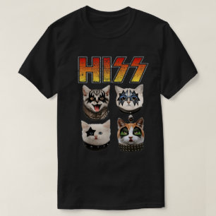 Camiseta Gatos Rock Band Meowtal Legends Diseño