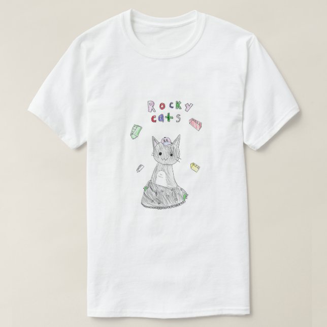Camiseta Gatos Rocky (Diseño del anverso)