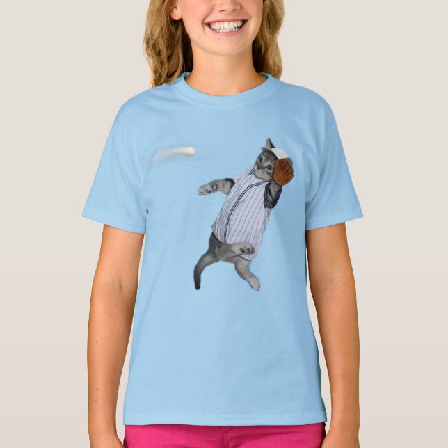 Camiseta Gatos salvajes de gatitos de béisbol (Anverso)