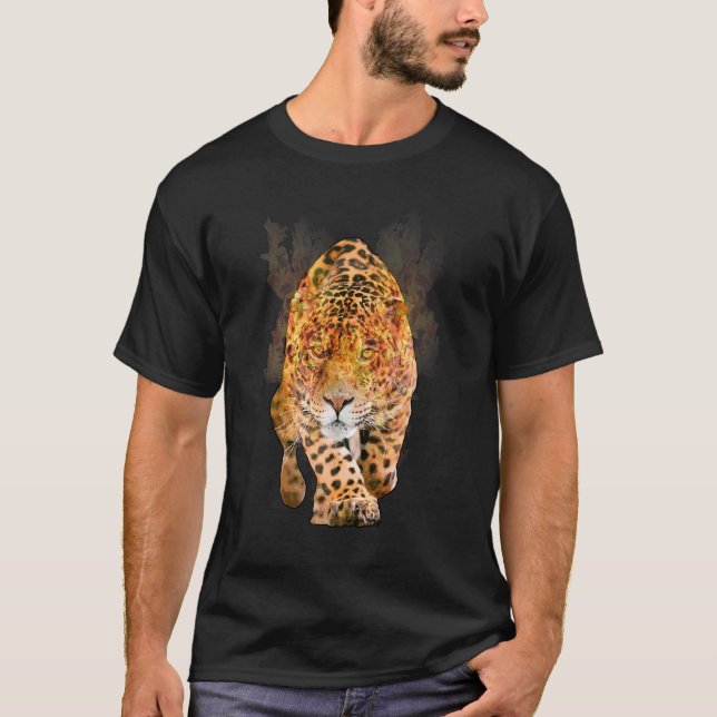 Camiseta Gatos salvajes, depredadores de animales, gatos ja (Anverso)