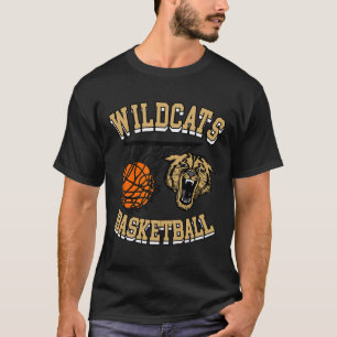 Camiseta Gatos Salvajes Sketll Mamá Gatos Salvajes Oro Negr