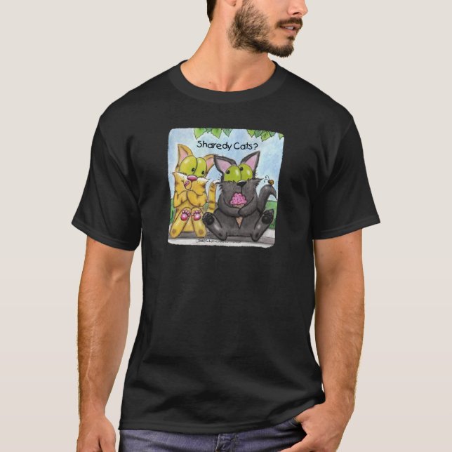 Camiseta Gatos Sharedy - Silly y Tig (Anverso)