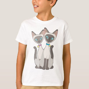 Camiseta Gatos siameses
