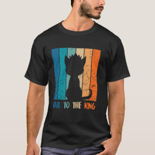 Camiseta Gatos siameses SALUD AL REY Amantes de gatos siame