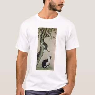 Camiseta Gatos, siglo XVII (tinta en la seda)