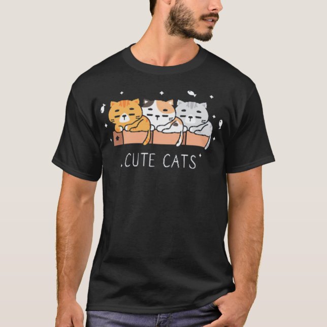 Camiseta Gatos sin fisuras (Anverso)