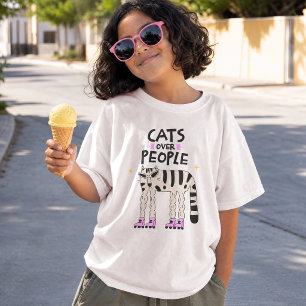 Camiseta Gatos sobre Personas – Gato Patinando