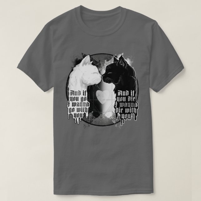 Camiseta Gatos solitarios (Diseño del anverso)