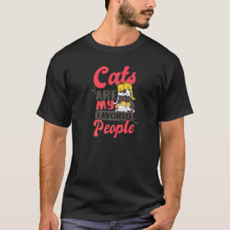 Camiseta Gatos Son Gente Favorita Loca Madre de Gatos
