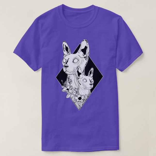 Camiseta Gatos Sphynx (Diseño del anverso)