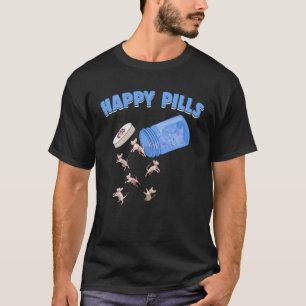 Camiseta Gatos Sphynx Happy Pills Felino Gatito