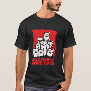 Camiseta Gatos sueltos aman Declaraciones alegres más gatos