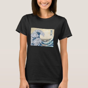 Camiseta Gatos Surfing Japonés Gran Ola De Kanagawa Gracios