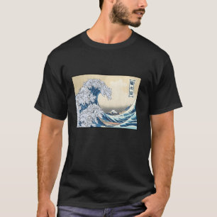 Camiseta Gatos Surfing Japonés Gran Ola De Kanagawa Gracios