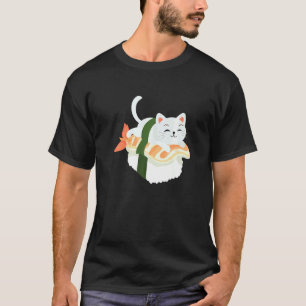 Camiseta Gatos Sushi Para Todos Gato 1
