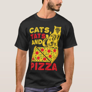 Camiseta Gatos Tats y Pizza