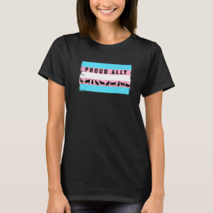 Camiseta Gatos Transgénero Bandera Transgénero Aliado Orgul