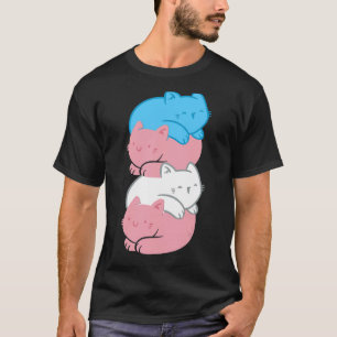 Camiseta Gatos transgénero Lgbtq Life Transsexual Flag Tran
