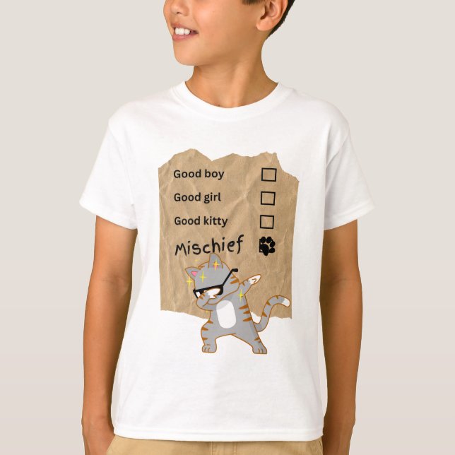 Camiseta Gatos traviesos (Anverso)