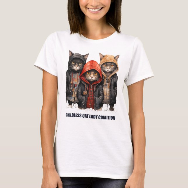 Camiseta Gatos Unidos: Salven a América (Anverso)