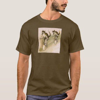 Camiseta Gatos vintage en las bicicletas