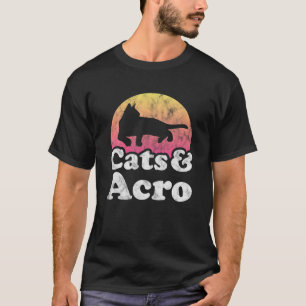 Camiseta Gatos y Acro Hombres o Mujeres Gato y Acro Baile