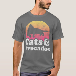 Camiseta Gatos y aguacates hombres o mujeres Gato y aguacat