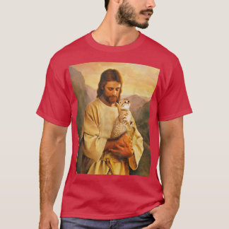 Camiseta gatos y amor de Jesús