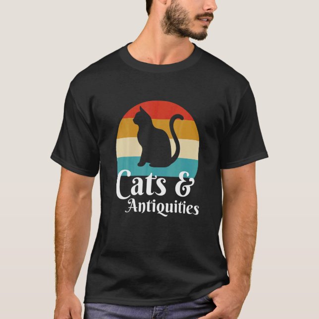 Camiseta Gatos y Antigüedades (Anverso)