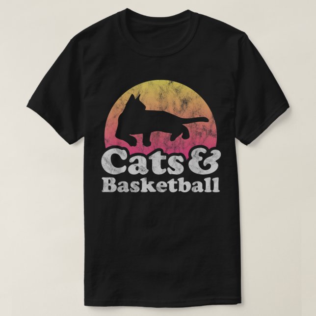 Camiseta Gatos y baloncesto Hombres o Mujeres Gatos y Baske (Diseño del anverso)