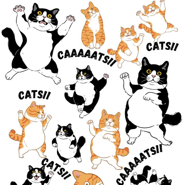 Camiseta ¡¡Gatos y CAAAATES!! (Subido por el creador)