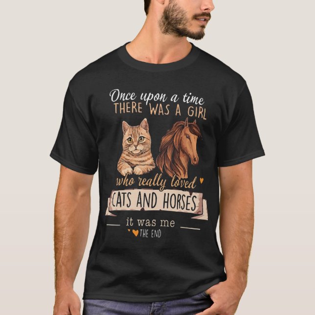 Camiseta Gatos y caballos (Anverso)