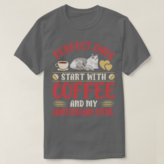 Camiseta Gatos Y Café 5 (Diseño del anverso)