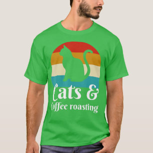 Camiseta Gatos Y Café Tostado